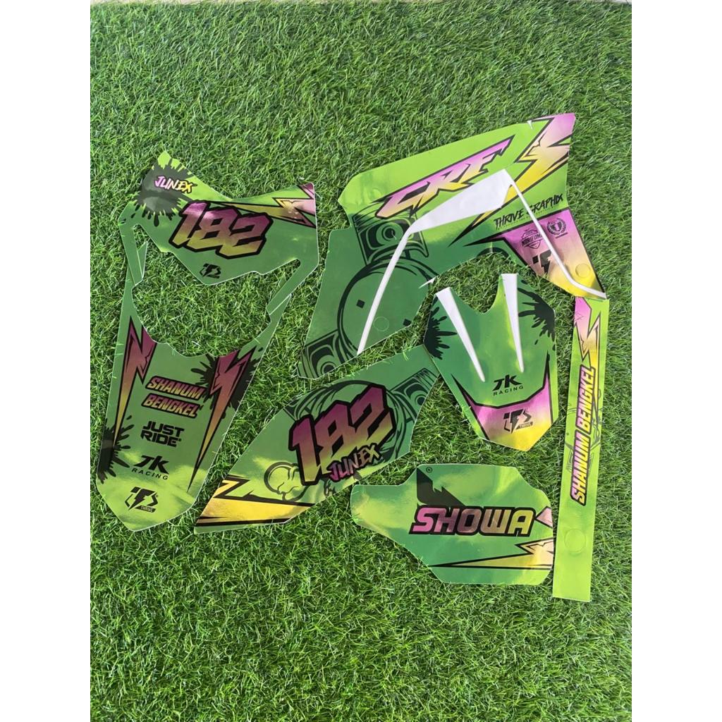 Decal Stiker Crf 150 l Chrome New Design Full Body Custom Design