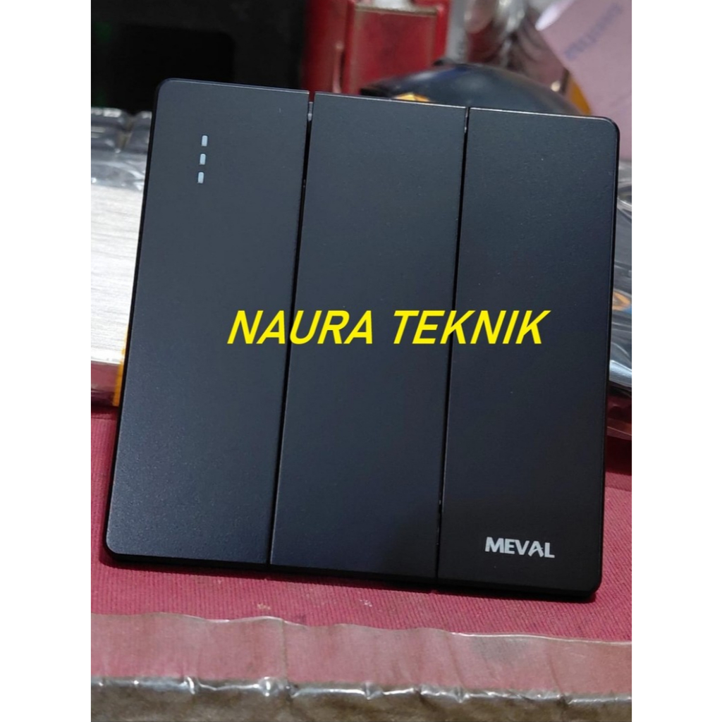 Meval Saklar 3 Black / Meval Saklar 3 Hitam
