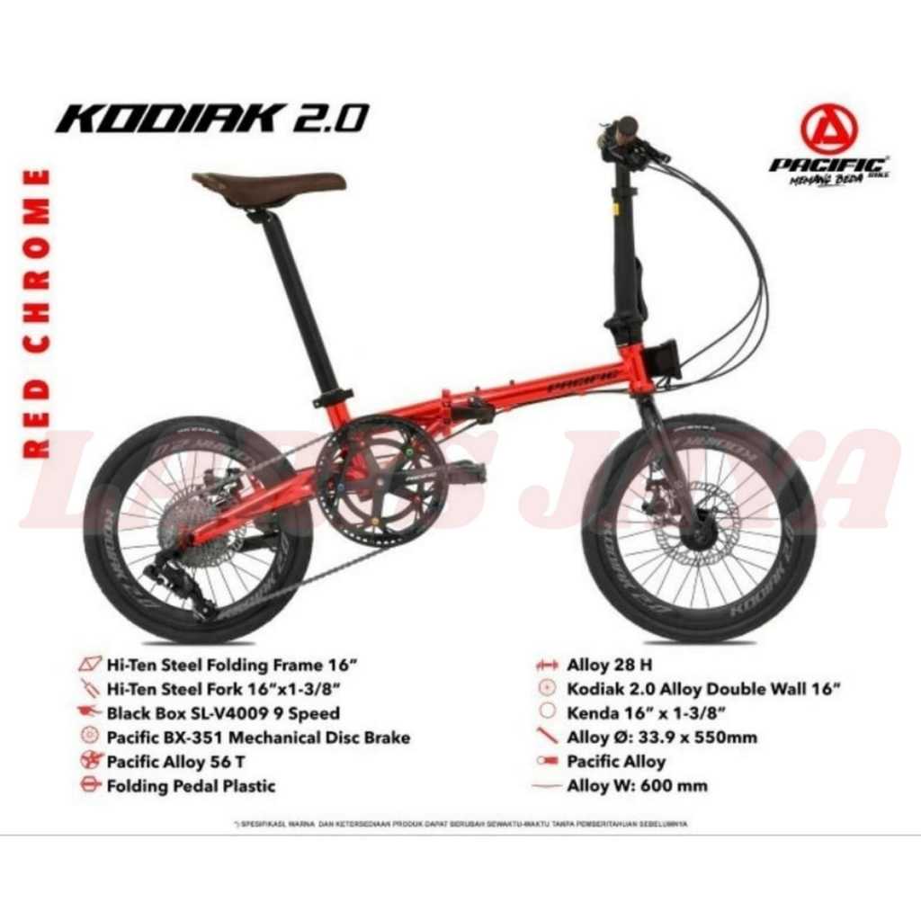 BONUS BELL SEPEDA LIPAT PACIFIC FLUX 3.0 16 INCH LIPAT 16 INCH PACIFIC FLUX 3.0 FOLDING BIKE PACIFIC