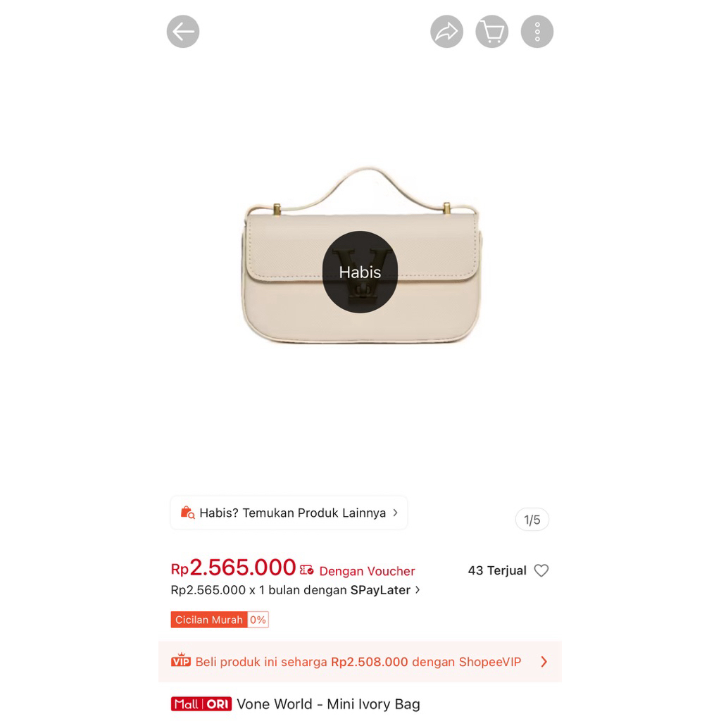 Vone World Bag Mulusssssss Minor Deffect / preloved tas branded