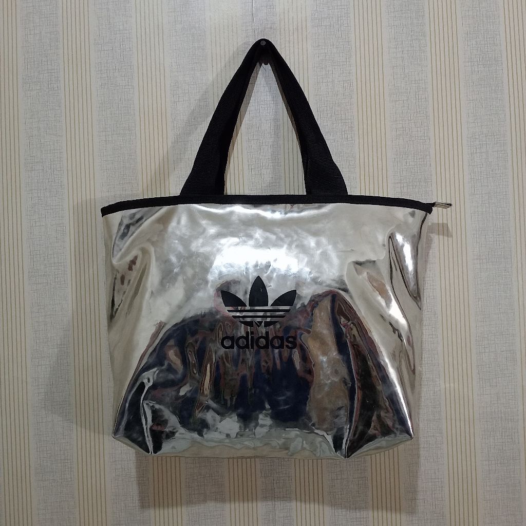 Adidas Trefoil Original Shopper Bag Silver