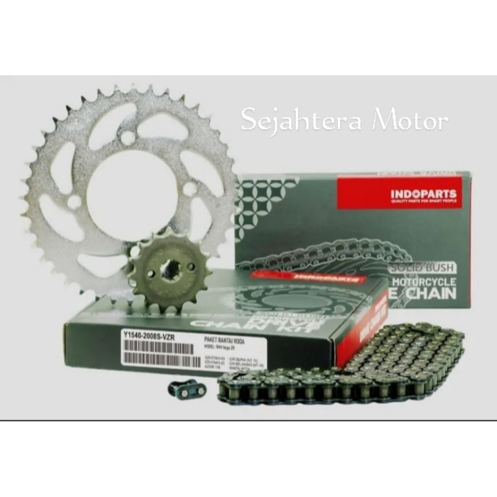 Gear Paket/Gear set asli INDOPART untuk motor VEGA ZR Y1540-2810S-VZR