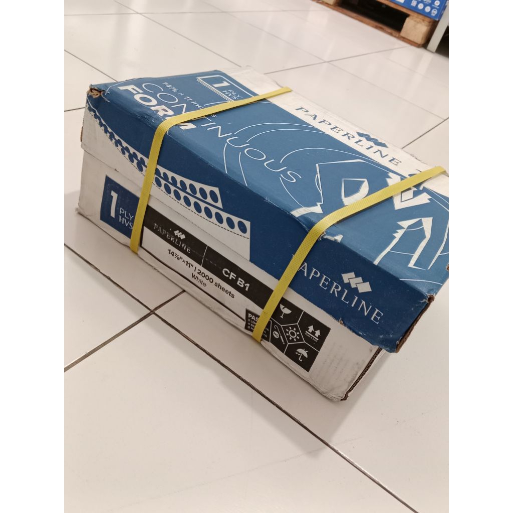 Continuous Form Paperline / 1 ply biasa / 14 7/8×11 inch