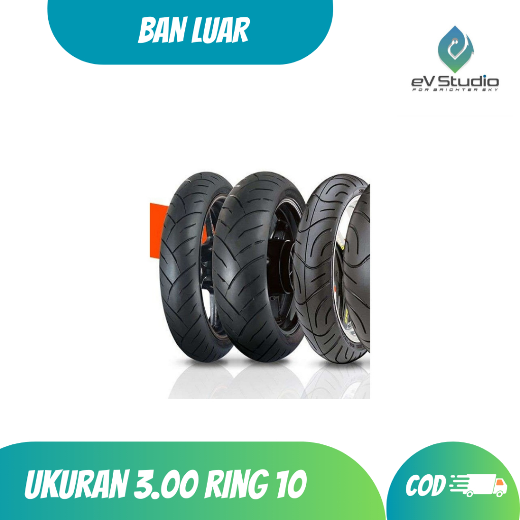 BAN LUAR 3.00-10 TUBELESS MESH MAX ASCENDO