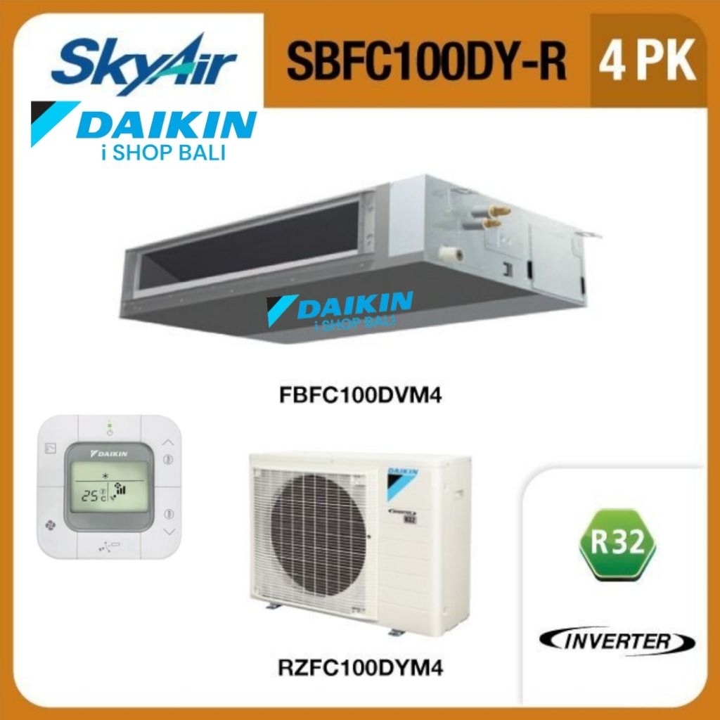 Ac Skyair Daikin Thailand tipe Duct 4 Pk FBFC100DYR Ac Split Duct Daikin 4 Pk