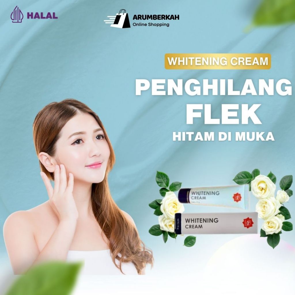 Viva Whitening Cream Original - Krim Penghilang Flek Hitam Penghilang Noda Di Muka Membandel Bpom