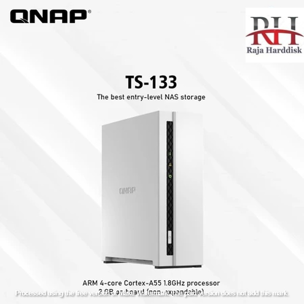 QNAP TS-133 NAS Cloud Storage 1-Bay