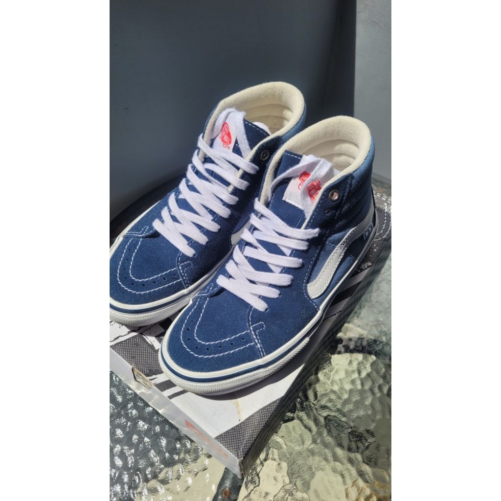 VANS SKATE SK8-Hi NAVY/WHITE