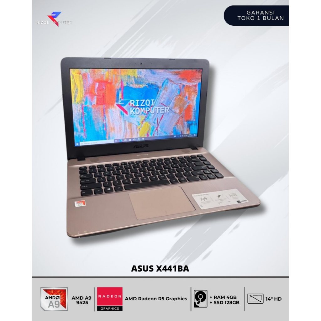 Asus X441BA  AMD A9-9425 Ram 4GB SSD 128GB bangh