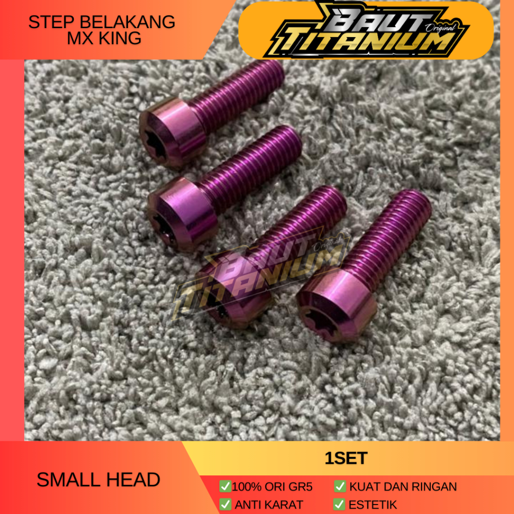 Baut Titanium Step Belakang Mx King Gr5