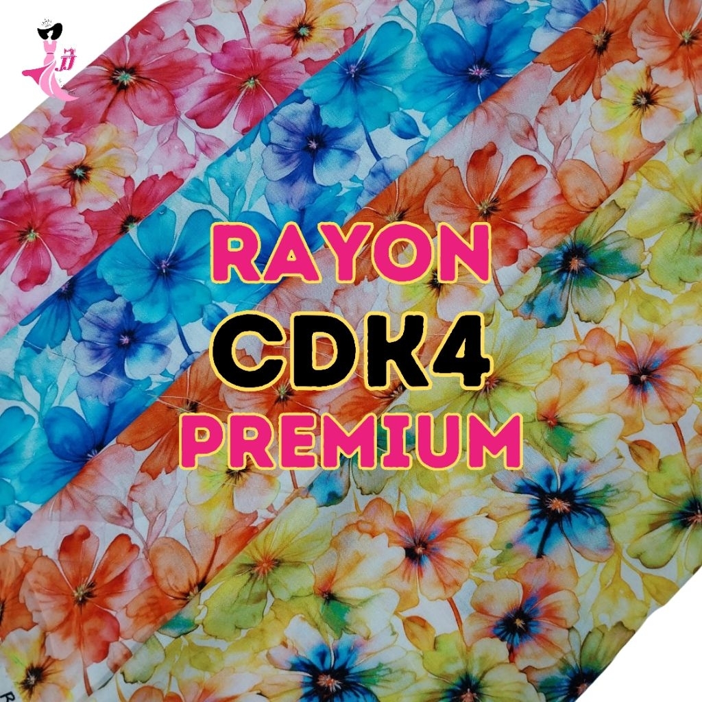 [CDK4]  rayon viscose premium / rayon viscose batik / rayon viscose / kain viscose gamis / kain rayo