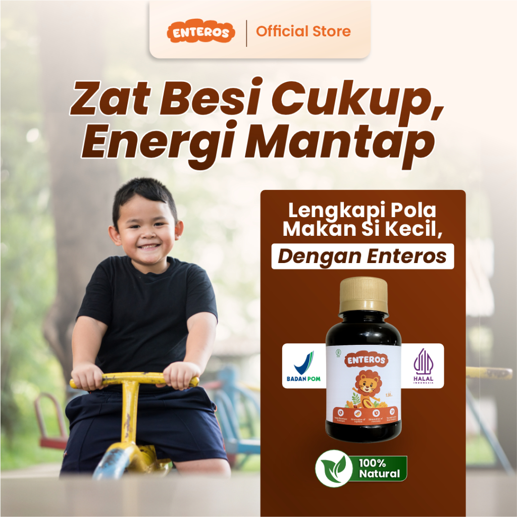 Enteros - Sari Kurma Penuhi Zat Besi Anak | Halal BPOM 130ml