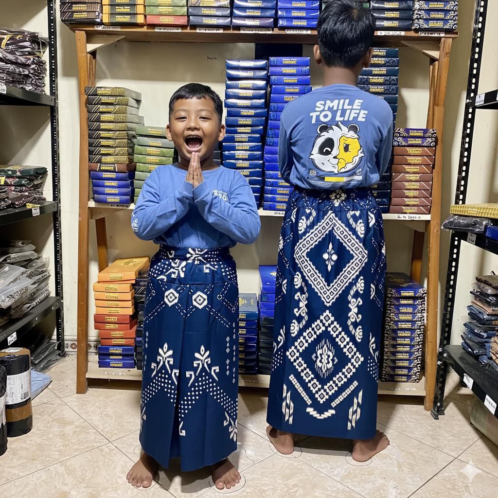 sarung instan anak model rok