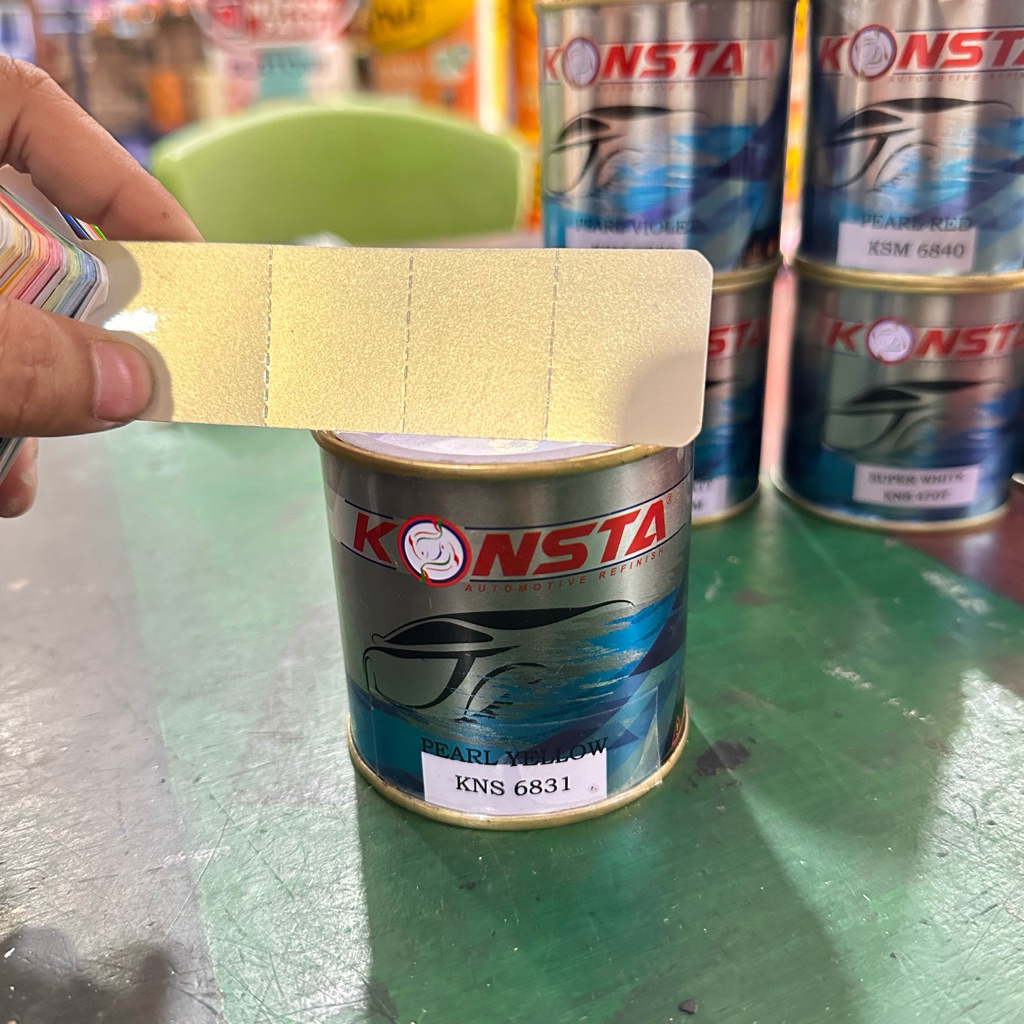 KONSTA Cat NC cat motor dan mobil kemasan 200cc warna lembayung kuning gold