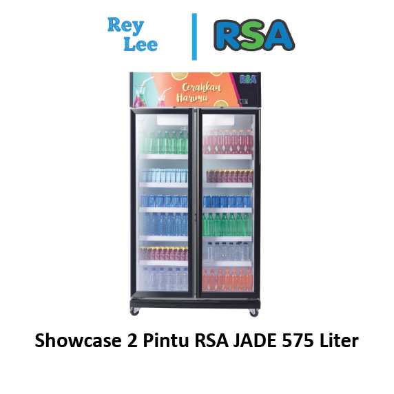 Showcase 2 Pintu RSA JADE 575 Liter