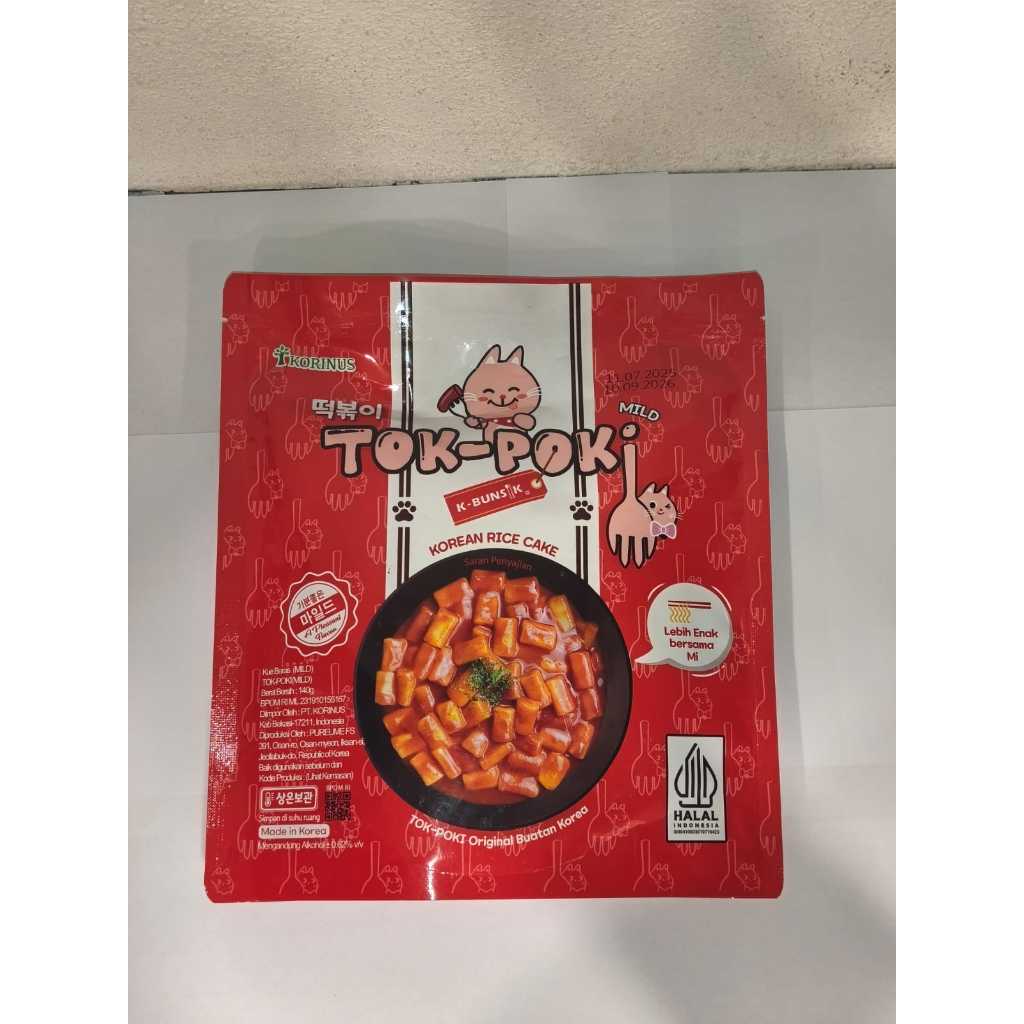 K-BUNSIK Top poki Mild Halal 140gr