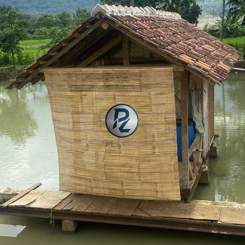 Tirai bambu gulung  outdoor / keray bambu sawit 200x200 cm