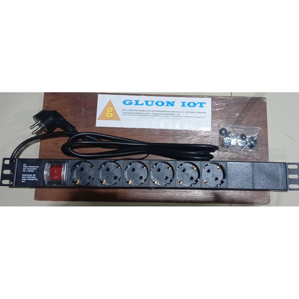 MINIPRO POWER DISTRIBUTION UNIT RACK SERVER 6 PORT GERMANY SOCKET 1500W 1U 6 WAY PDU GERMANY 703/FOR