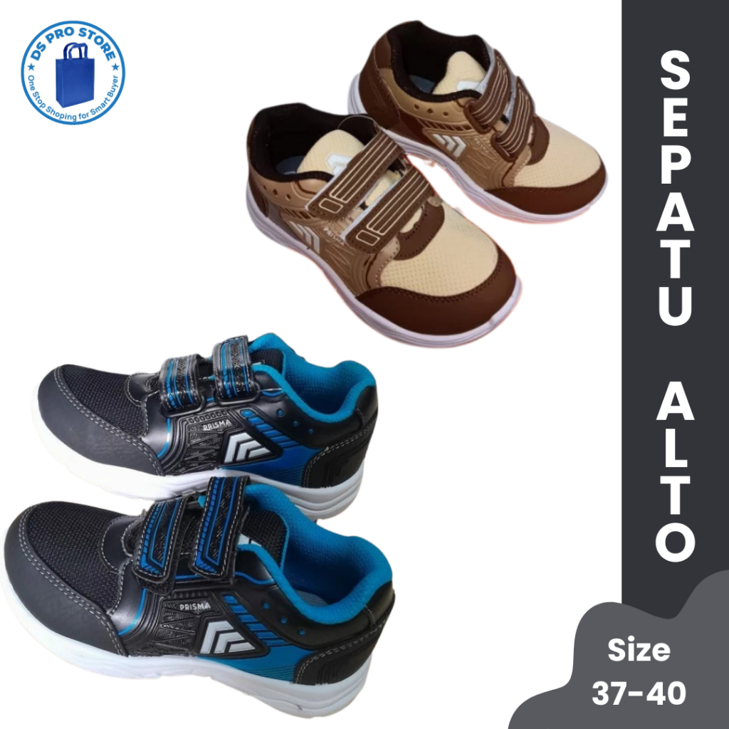 SEPATU ALTO PRISMA & lIGHSTAR / SEPATU SEKOLAH PEREKAT / Sepatu Altto Original Anak Laki-Laki