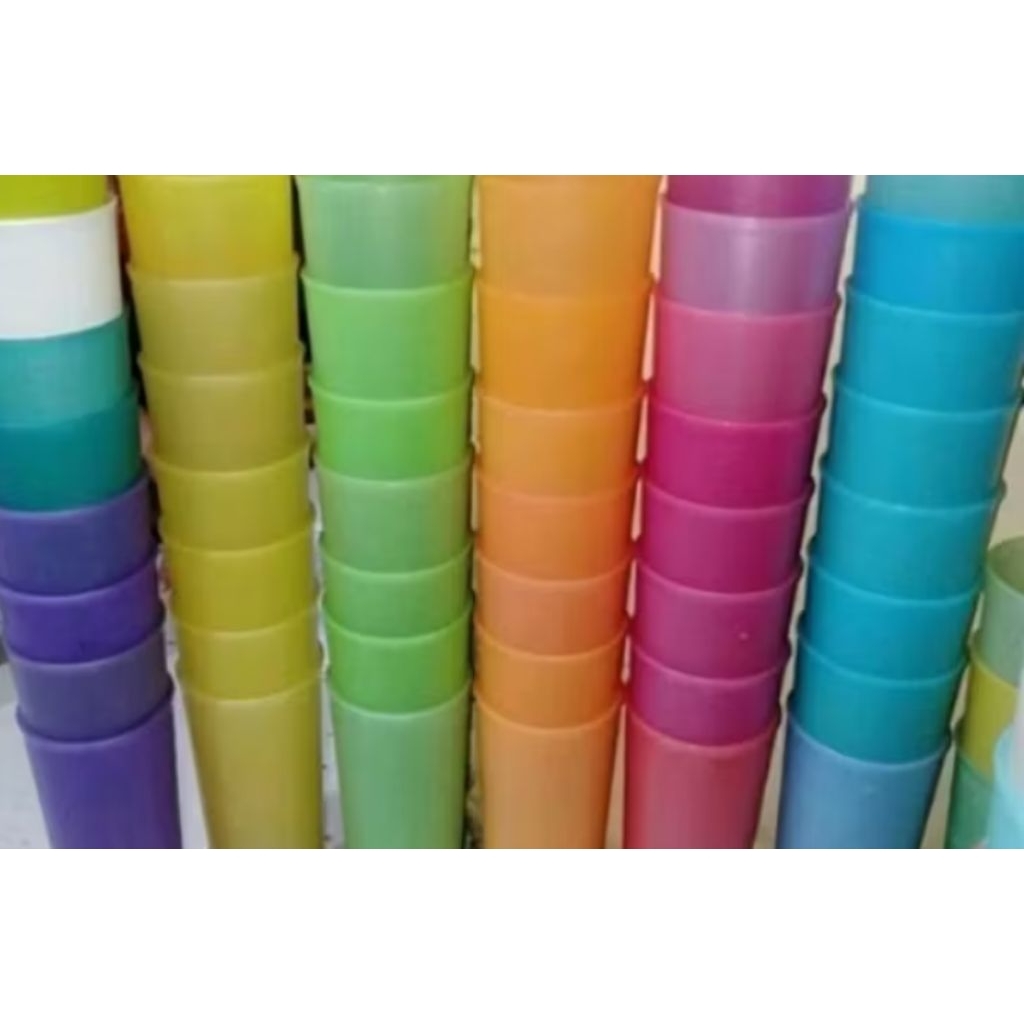 gelas Tupperware kecil 300ml second 1 lusin