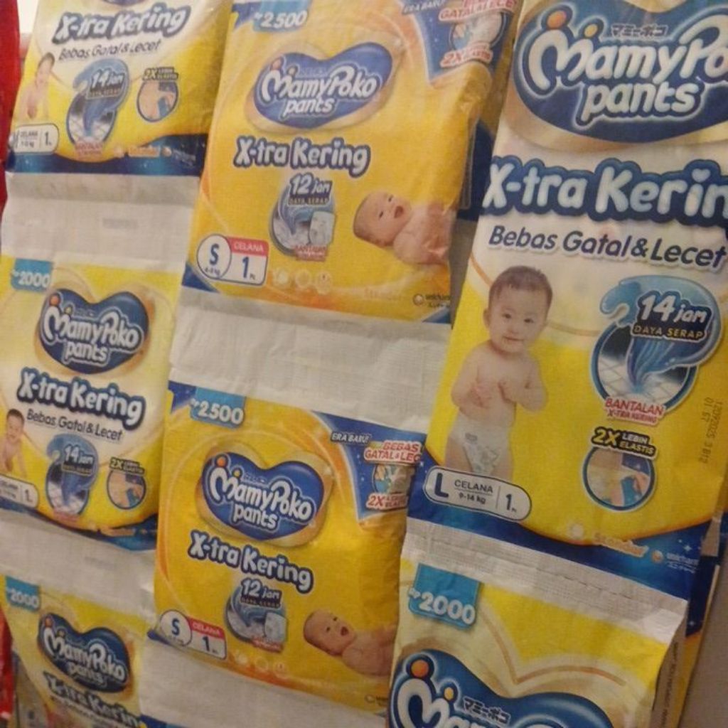 mamypoko renceng isi 20pcs ukuran s/m/l