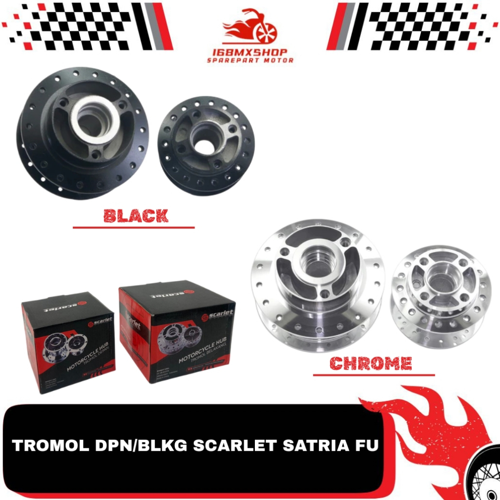 Tromol Depan & Belakang { Satria FU }  " Original Scarlet "