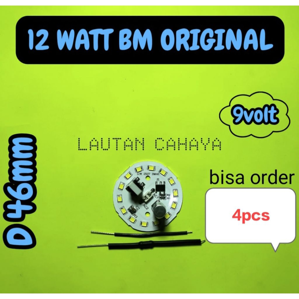 PCB LED AC BM 12 WATT / MESIN LAMPU LED