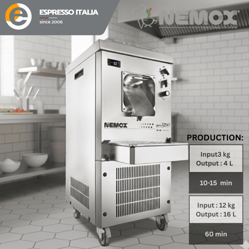 NEMOX 12K ST - Gelato Maker / Sorbet Hard Ice Cream Maker Machine - Mesin Es Krim Gelato