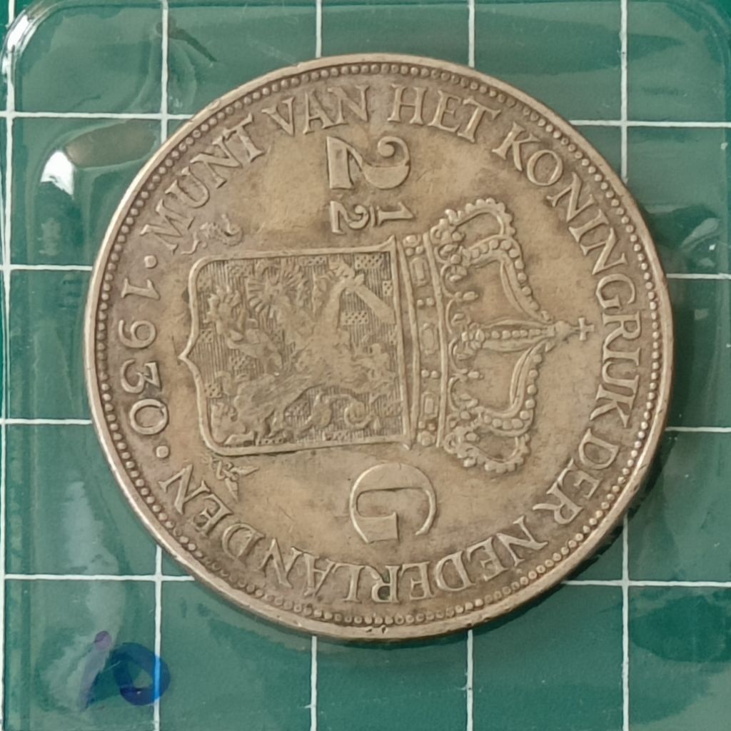 KOIN PERAK WILHELMINA 2,5 GULDEN (10)