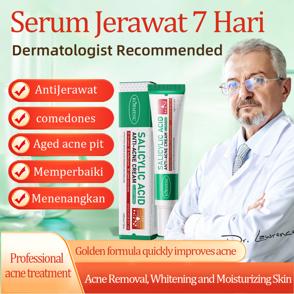 [Versi Upgrade] Krim JerawatPower Shop& Salp Obat Jerawat: Gel Niacinamideuntuk Hilangkan Jerawat, K