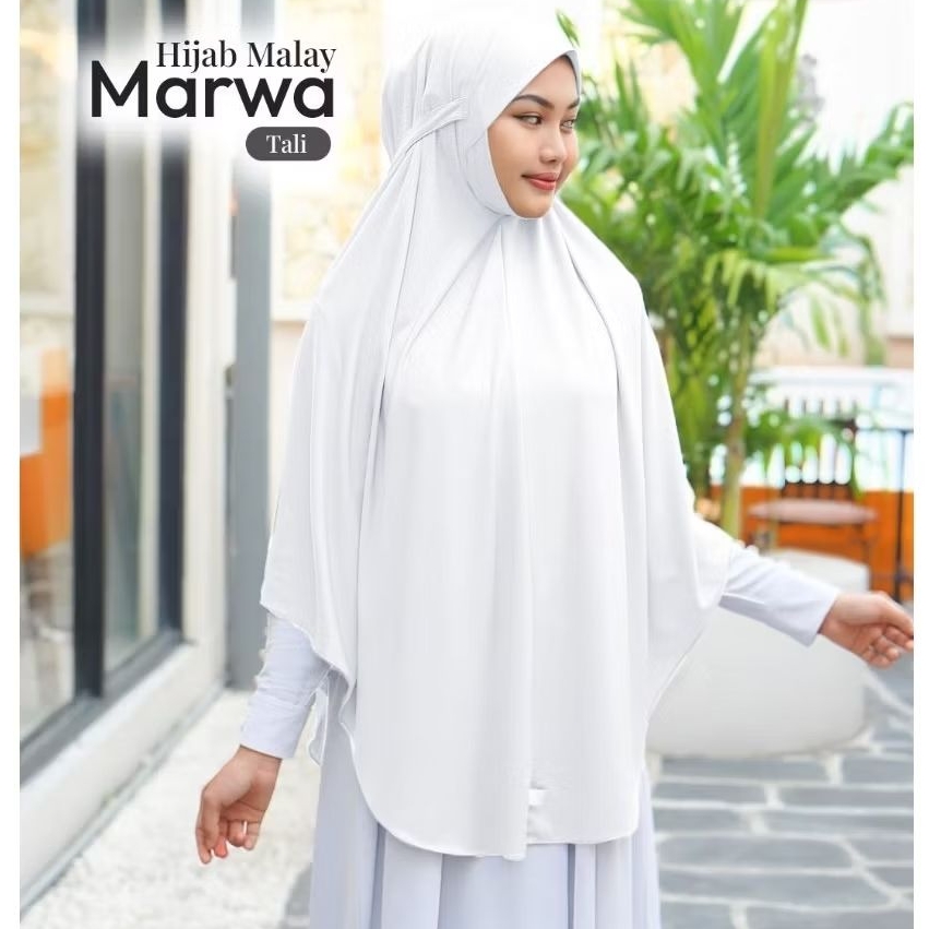 Hijab Dagu Instan | Hijab Jersey Premium | Jilbab Instan Dagu | Khimar Dagu Tali | Hijab Ikhram Haji