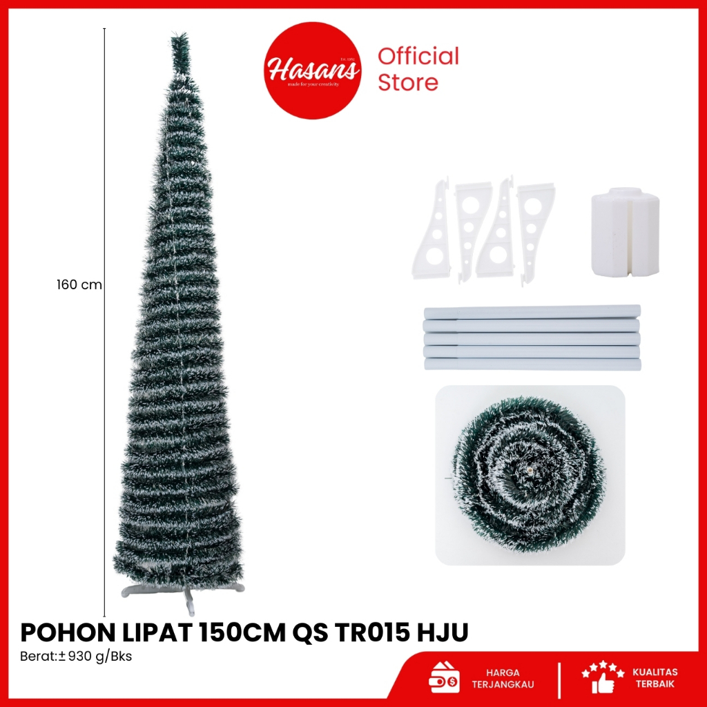 Pohon Natal Lipat / Christmas Tree / Pohon Cemara Natal Ramping / Hiasan Natal / Natal Pohon Lipat 1