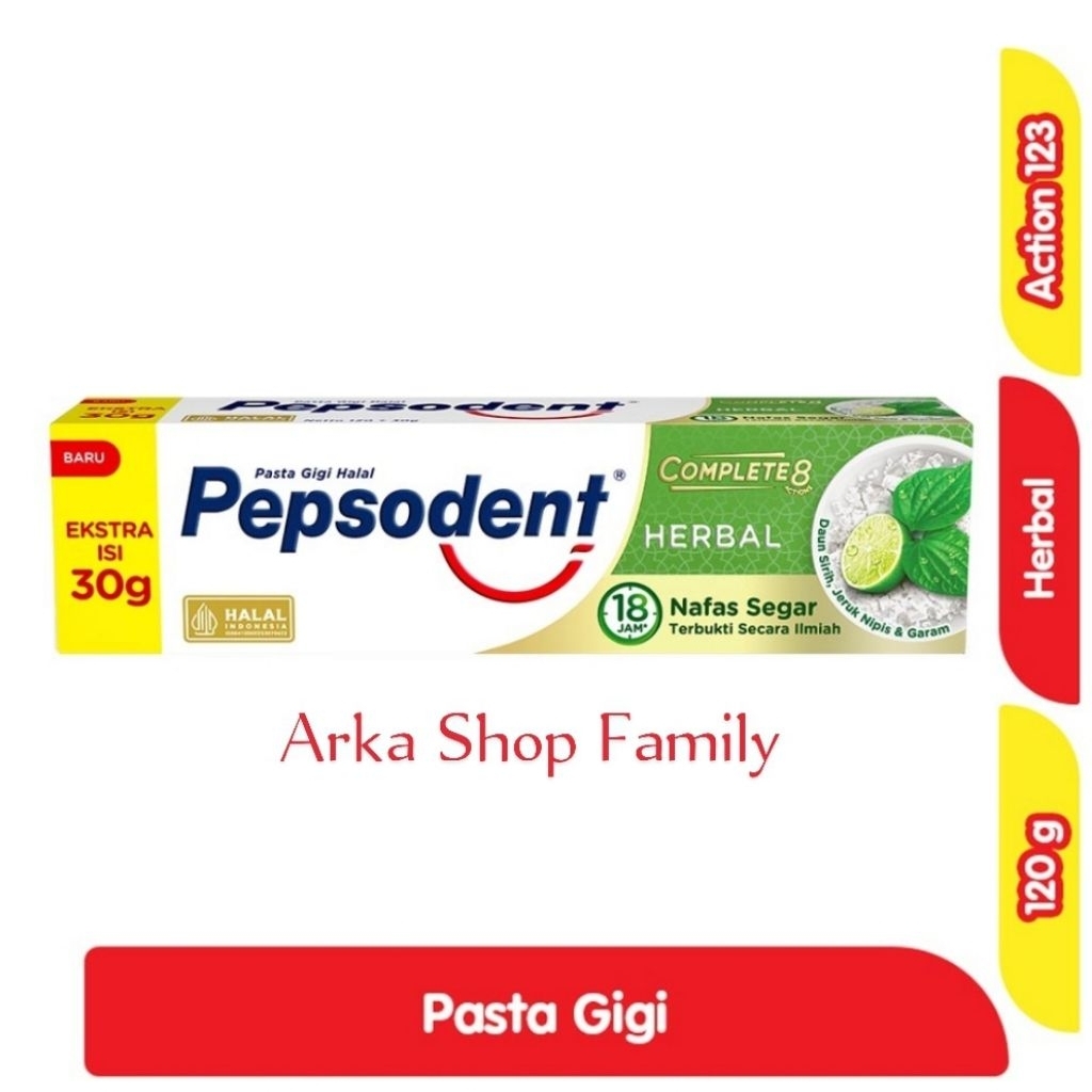 Pepsodent Pasta Gigi Herbal 120g Odol