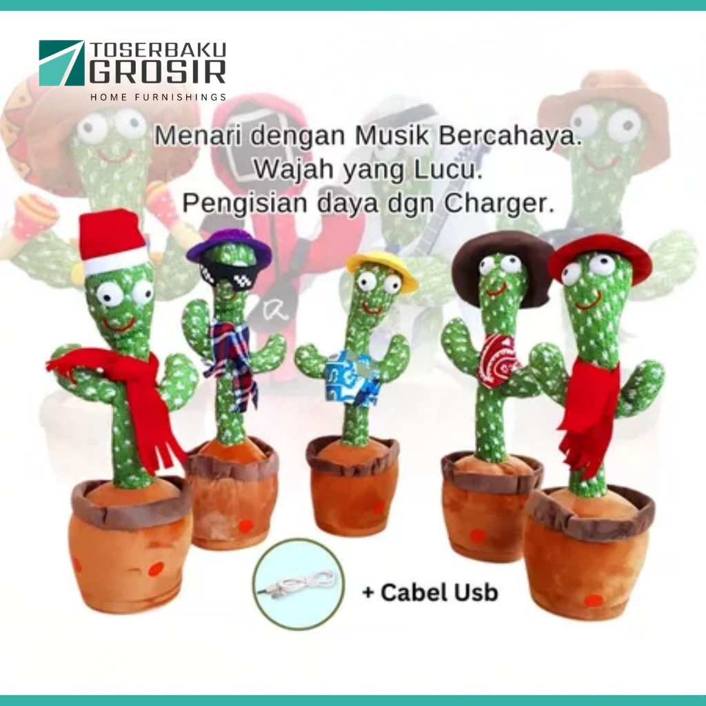 (PL) Mainan Kaktus Bisa Bicara Menari dan Menyanyi
