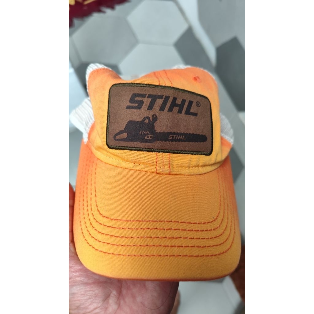 topi vtg vintage usa stihl gergaji mesin