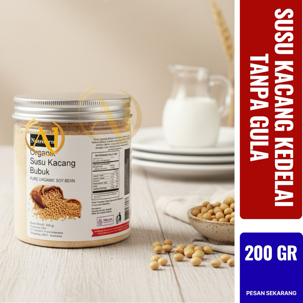 SUSU KACANG KEDELAI 200GR TANPA GULA - SUSU BUBUK KACANG KEDELAI MURNI - KACANG KEDELAI BUBUK SANGRA