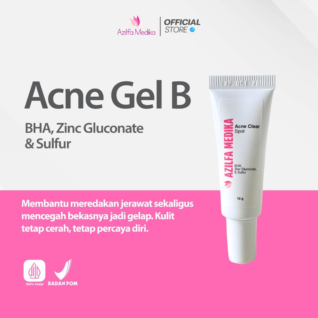 Totol Jerawat Acne Gel B Azilfa Medika