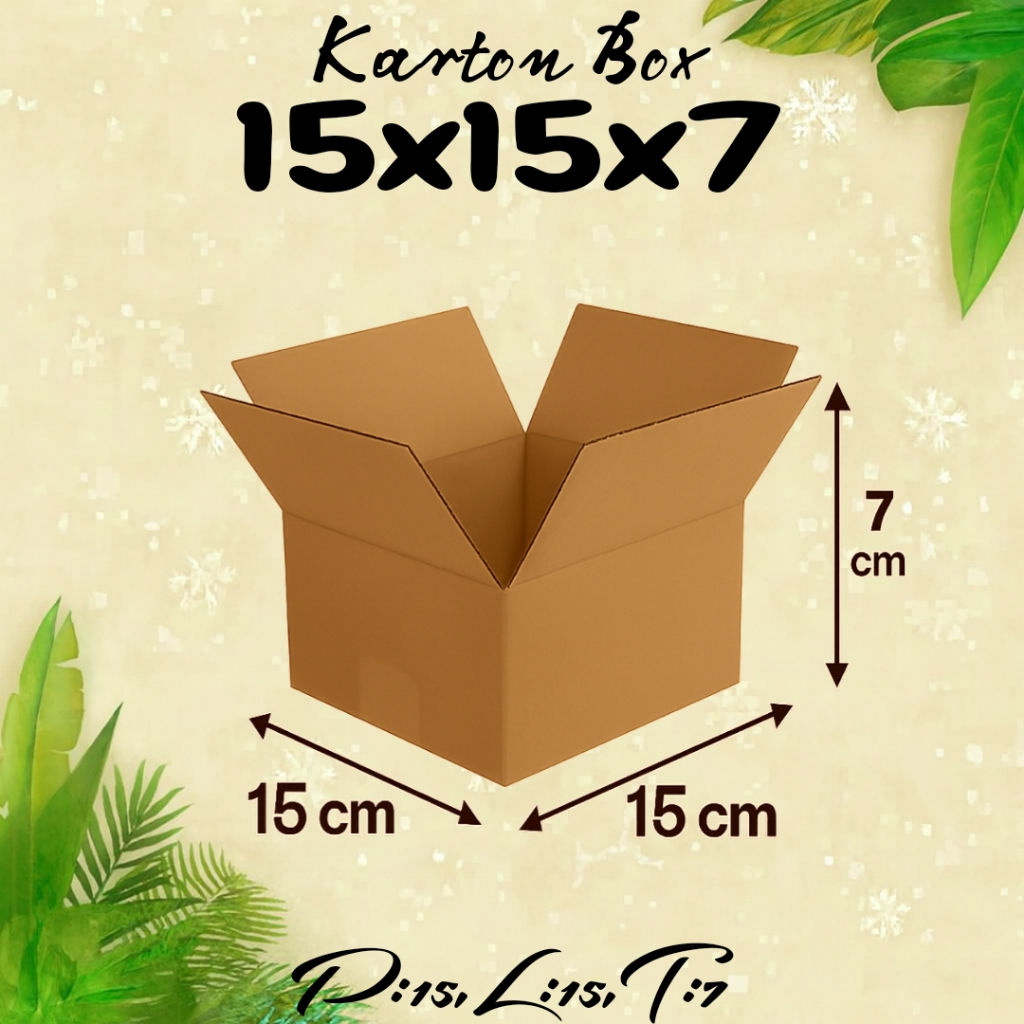 Kardus Packing UK 15x15x7 Kardus Polos,Kardus Murah,Kardus Mini,Kardus Kecil,Kardus Besar