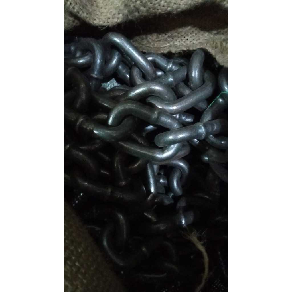 Rantai besi 10mm / rantai hitam 10mm / chain 10 mm