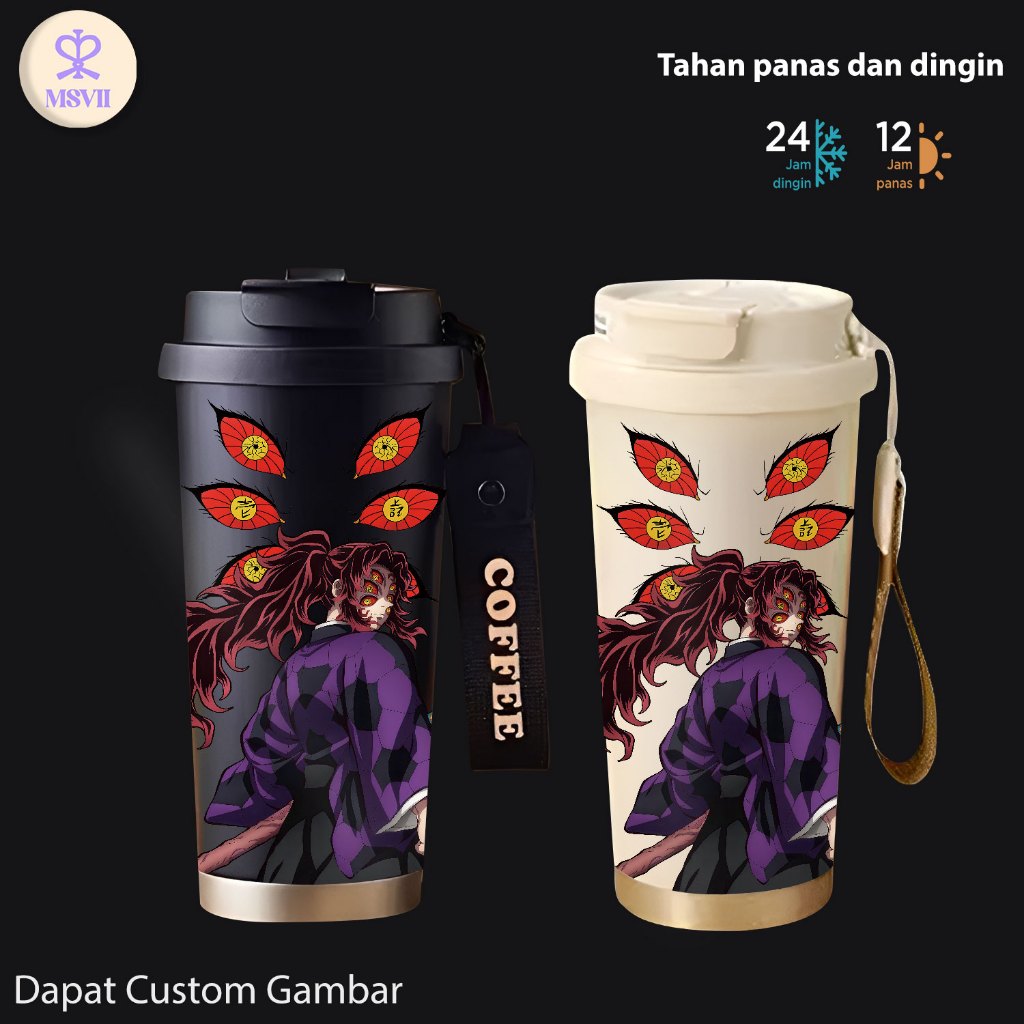 COD Tumbler KOKUSHIBO Versi Upgrade | Tumbler Termal 500ml MSVII – Inner 316 Stainless + Lapisan Ker