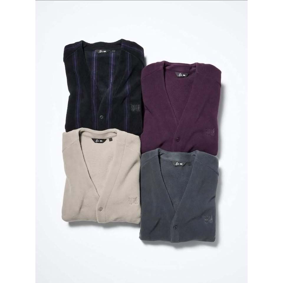 uniqlo x needles collab jaket cardigan