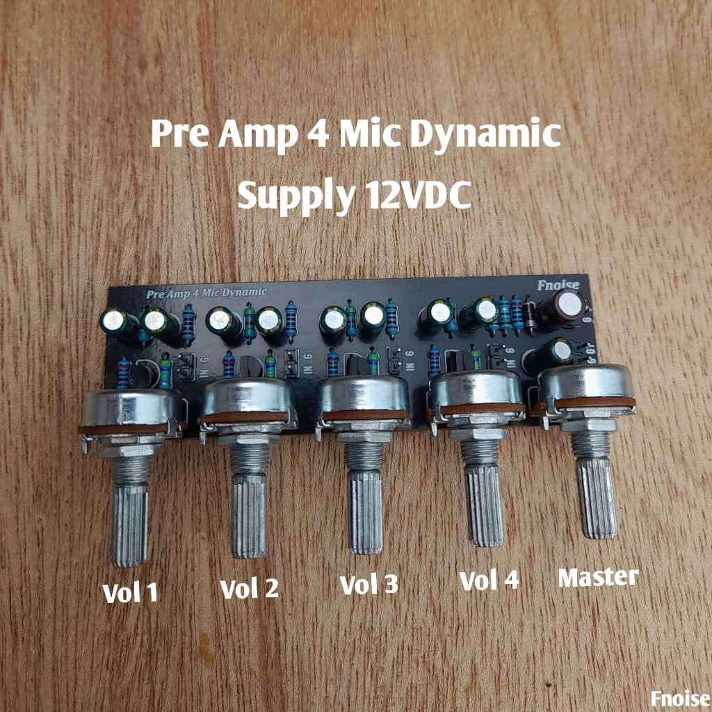 Kit Pre Amp Mic 4 Input