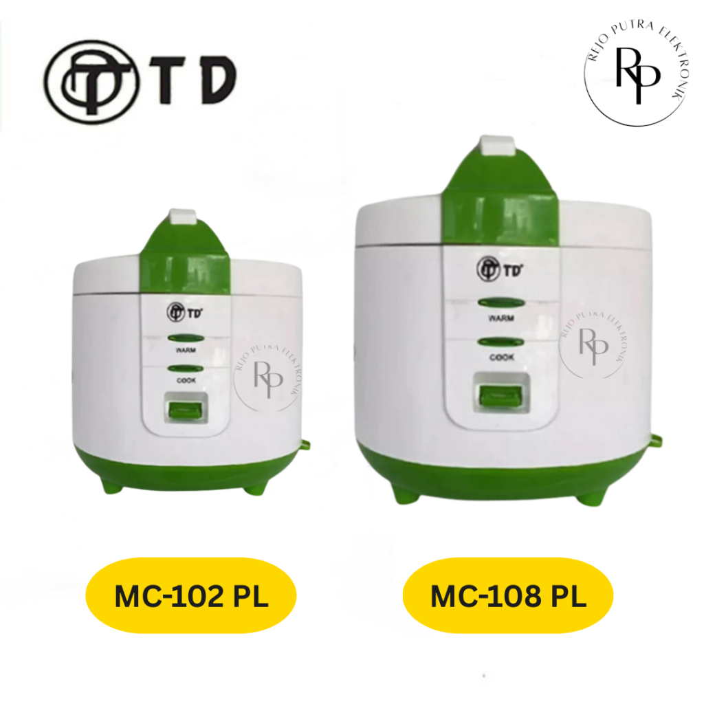 TD RICE COOKER MC-102 PL / MC-108 PL 1.2L & 1.8L