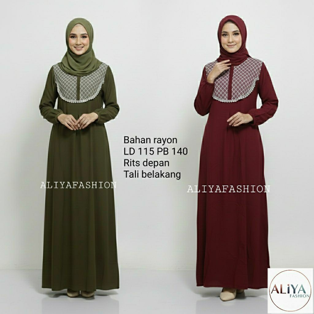 Blus Rayon Jumbo Gamis Wanita Adem Style Kekinian Modis