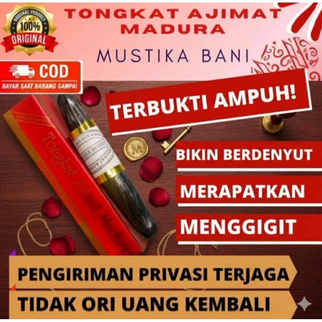 Tongkat Ajimat Asli 100% Madura, Ibu Ainun Bani Tongkat Tam Super Asli, Khasiat Terbukti