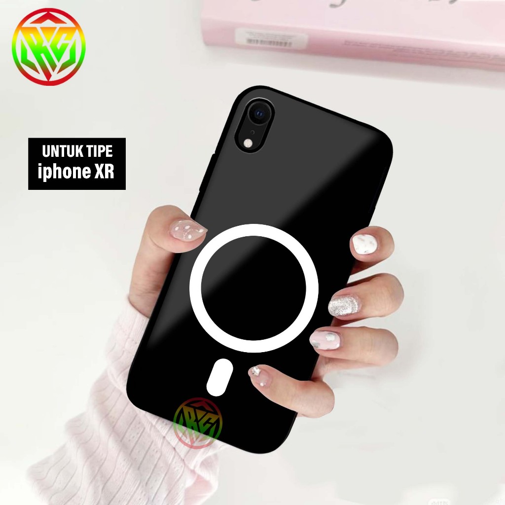 Real Case Iphone XR - Motif Terbaru Hardcase Glass Kilau New Case Glossy casing Hp Iphone XR[Motif M