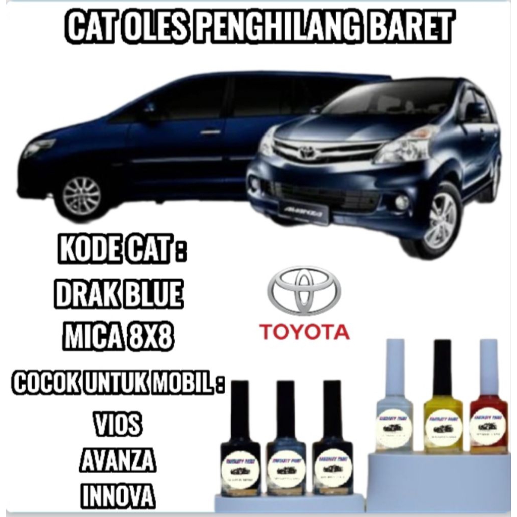 TOYOTA DARK BLUE MICA CAT OLES PENGHILANG BARET MOBIL LECET AVANZA INNOVA AGYA BIRU TUA METALIK