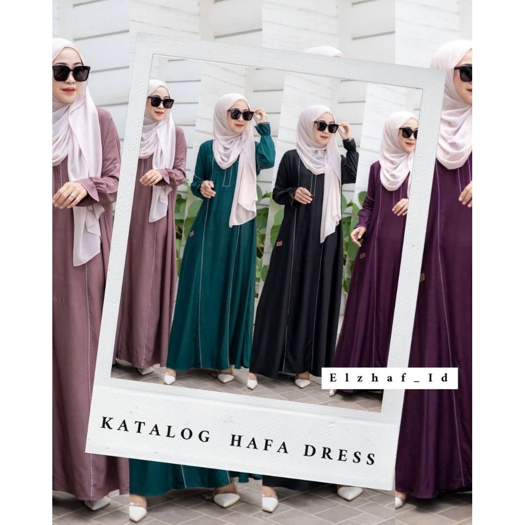 GAMIS ELZHAF POLOS, DRESS POLOS ELZHAF TERBARU,JAVINA DRESS,LAUDYA DRESS,HANANIA DRESS,  HAFA DRESS,