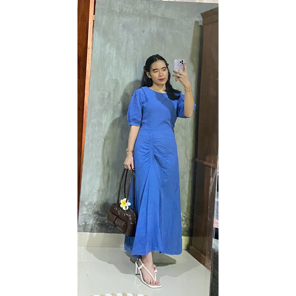 Dress Gamis Jumpsuit Wanita Premium Import Bahan Katun, Rayon, Linen, Siffon, Katun Poplin, Kaos, De