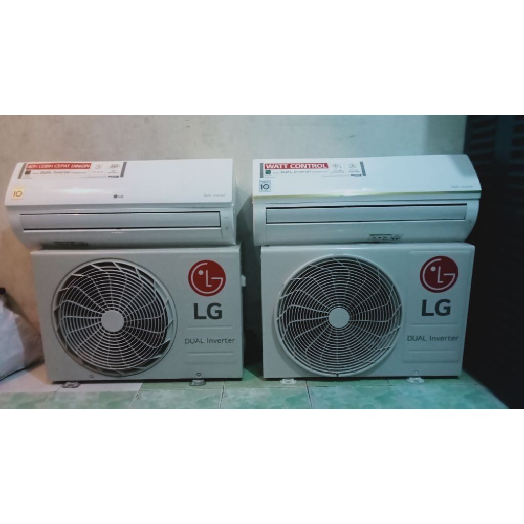 PROMO SECOND AC 0,5PK LG DUAL INVERTER ORIGINAL IN-OUT 100% FREE ONGKIR
